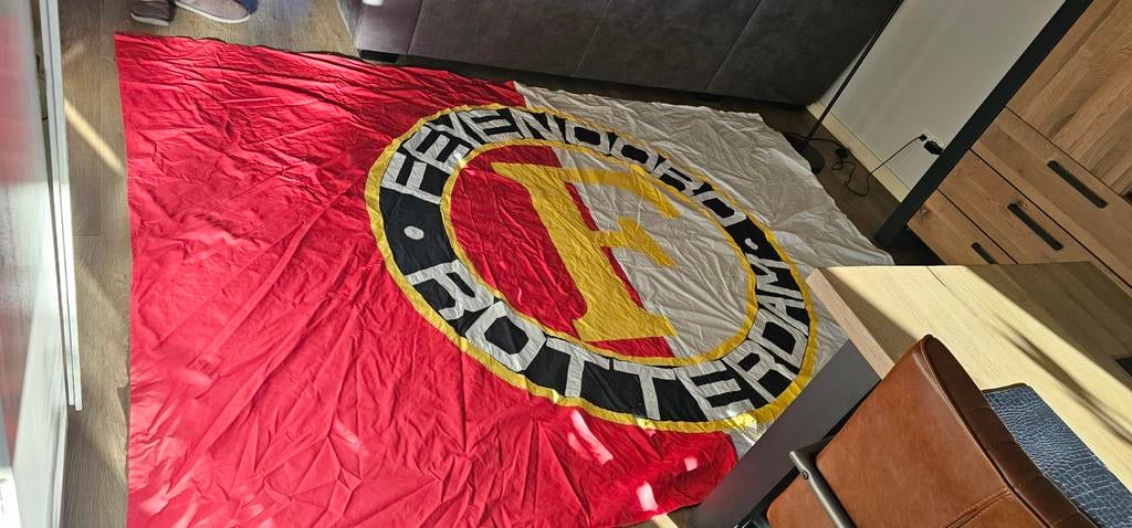 Feyenoord spandoek 210 cm x 290cm, Maat XL, Ophalen of Verzenden, Zo goed als nieuw, Overige typen