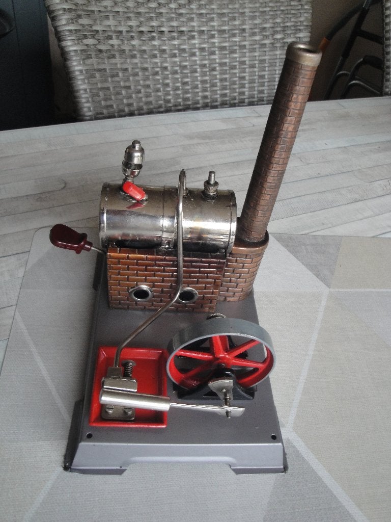 Stoommachine Wilesco D5 met Fluit. 60J+ IZGS., Ophalen of Verzenden, Gebruikt, Groter dan 1:32