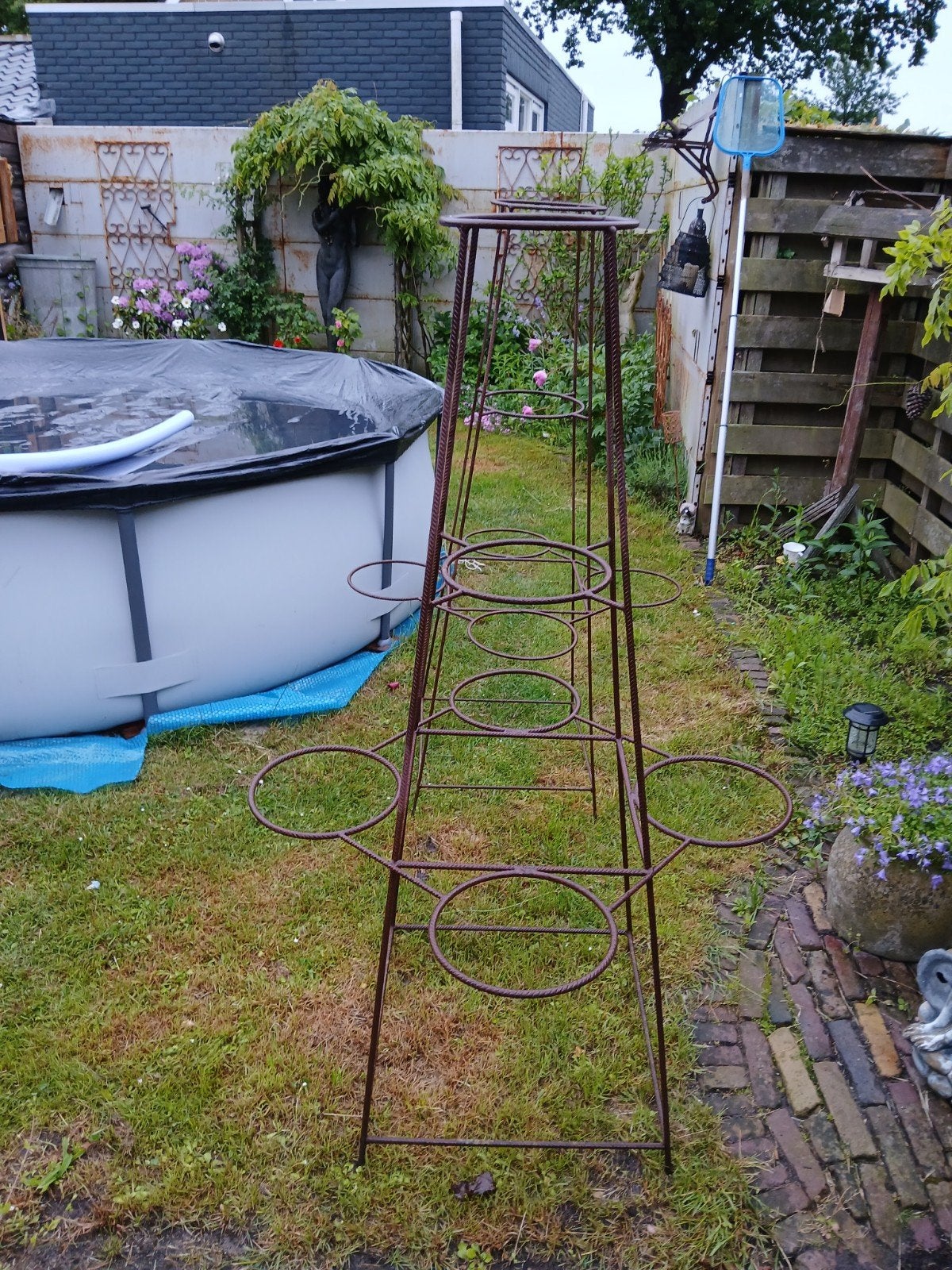 Prachtige stevige  plantenstanders, Vierkant, Ophalen of Verzenden, Zo goed als nieuw, 60 tot 100 cm