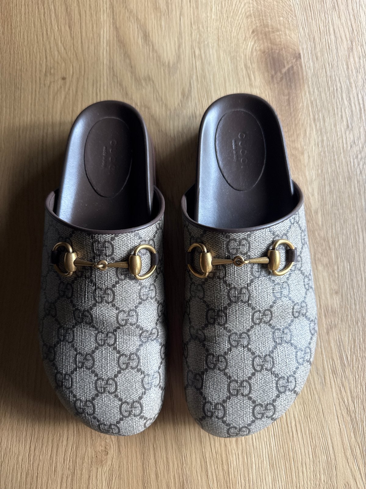 Gucci Horsebit Muiltjes Dames - Maat 38, Kleding | Dames, Schoenen, Ophalen, Zo goed als nieuw, Bruin, Sandalen of Muiltjes