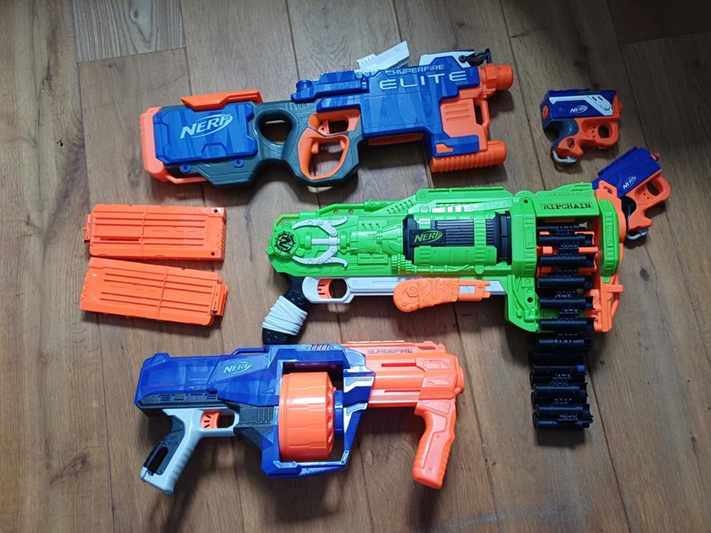 Grote Nerf collectie met diverse blasters en pijltjes, Ophalen of Verzenden, Gebruikt, Jongen of Meisje