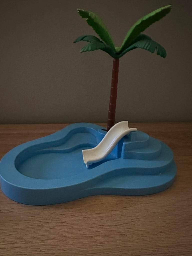 Playmobil Zwembad met Palmbomen en Figuren, Kinderen en Baby's, Ophalen of Verzenden, Gebruikt, Jongen of Meisje