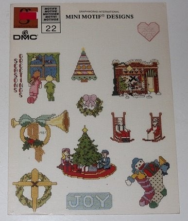 borduurpatroon DMC kerstmotieven - 118885, Ophalen of Verzenden, Gelezen, Borduren en Naaien, Geschikt voor kinderen