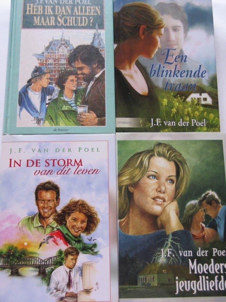 J.F. van der Poel- 4 romans: titel :  zie foto, Boeken, Ophalen of Verzenden, Gelezen, J.F. van der Poel, Nederland
