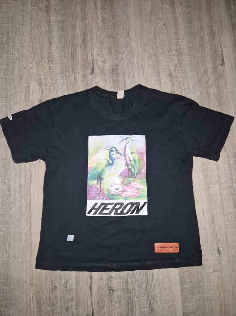 Heron shirt, Ophalen of Verzenden, Zo goed als nieuw, Zwart