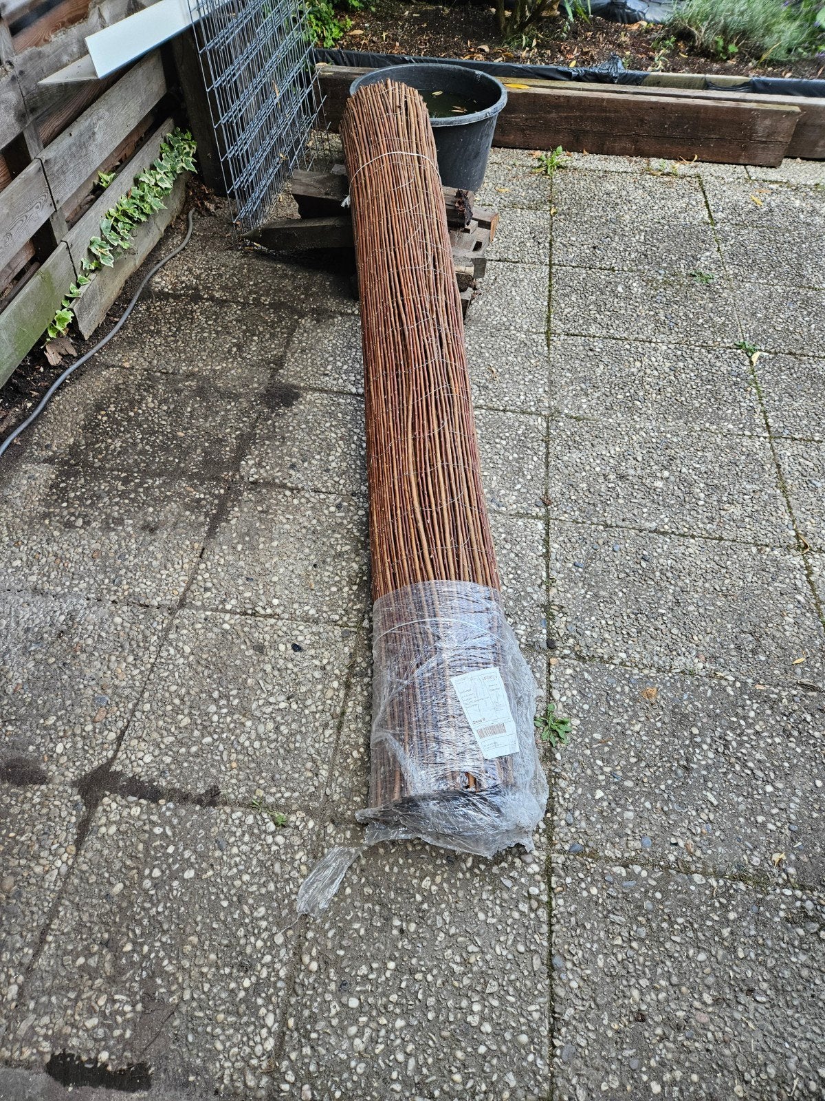 Wilgenmat op rol 200 x 300 cm - Nieuw - Tuinafscheiding, Tuin en Terras, Tuinschermen, Ophalen, Nieuw, 200 cm of meer, 150 tot 200 cm