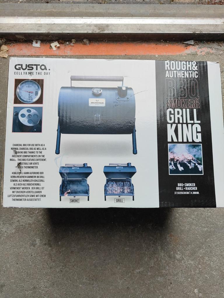 Gusta BBQ Smoker & Grill King - Nieuw in doos, Ophalen, Nieuw, Gusta