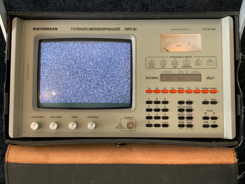 Kathrein MFK85 TV/Radio meetontvanger compleet, Telecommunicatie, Ophalen, Zo goed als nieuw, Zender en Ontvanger
