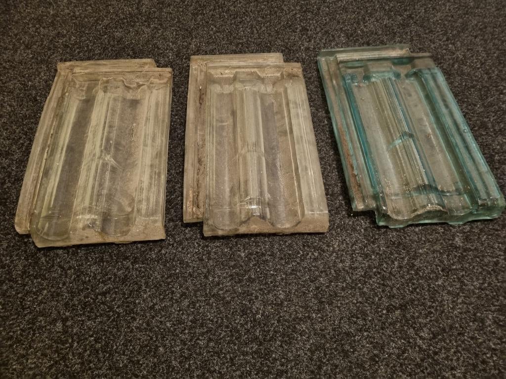 Glazen dakpannen, Doe-het-zelf en Verbouw, Dakpannen en Dakbedekking, Overige materialen, Overige kleuren, Ophalen of Verzenden