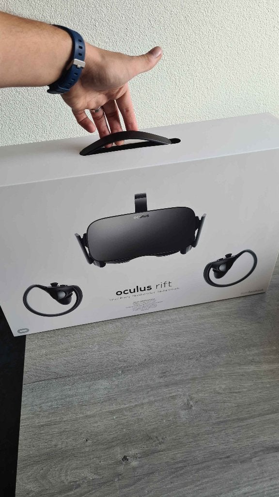 Oculus Rift VR-bril met toebehoren, Ophalen of Verzenden, Gebruikt, VR-bril, Pc