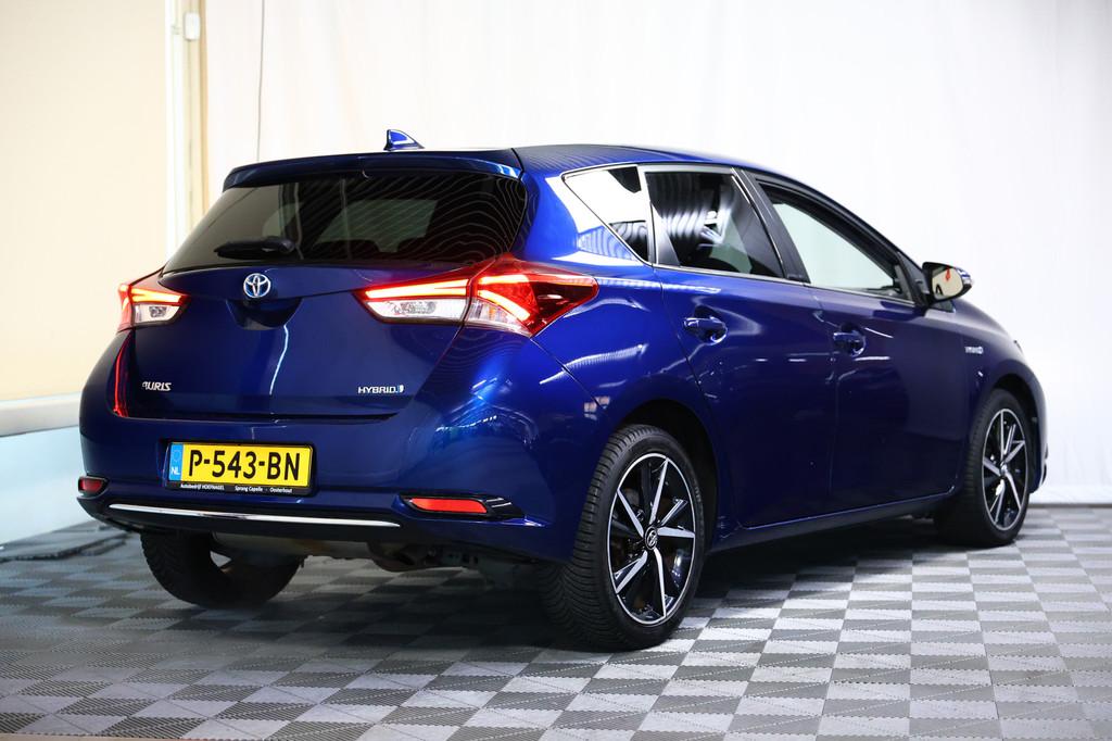 Toyota Auris 1.8 Hybrid Aspiration CAMERA BT ALCANTARA CRUIS, Auto's, 136 pk, 4 cilinders, Blauw, Alcantara