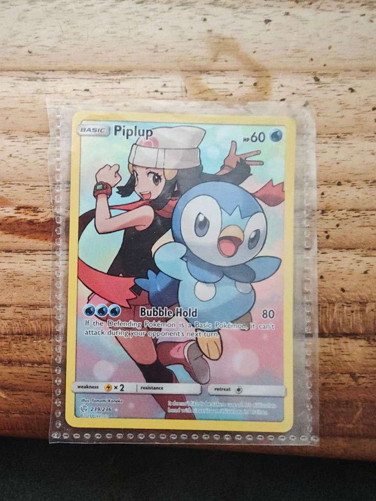 Pokémon Kaart Piplup 239/236 Cosmic Eclipse Secret Rare, Hobby en Vrije tijd, Verzamelkaartspellen | Pokémon, Ophalen of Verzenden
