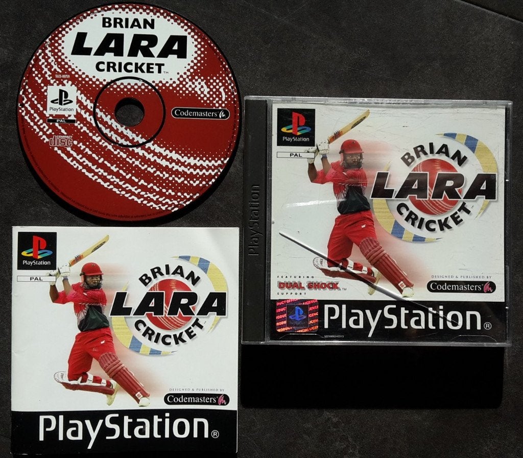 PS1 - Brian Lara Cricket - PlayStation 1 Sport, 1 speler, Ophalen of Verzenden, Zo goed als nieuw, Vanaf 3 jaar