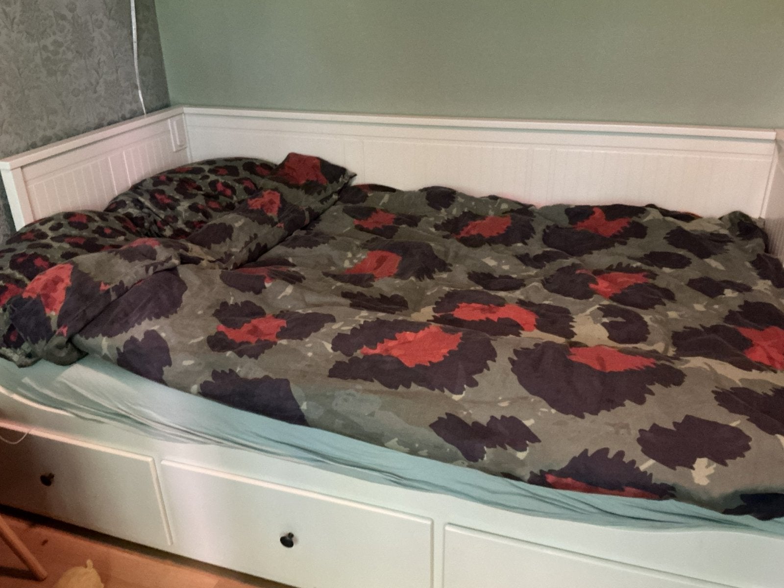 Hemnes bedbank 80*200, Huis en Inrichting, Slaapkamer | Bedden, Ophalen, Gebruikt, Eenpersoons, Wit