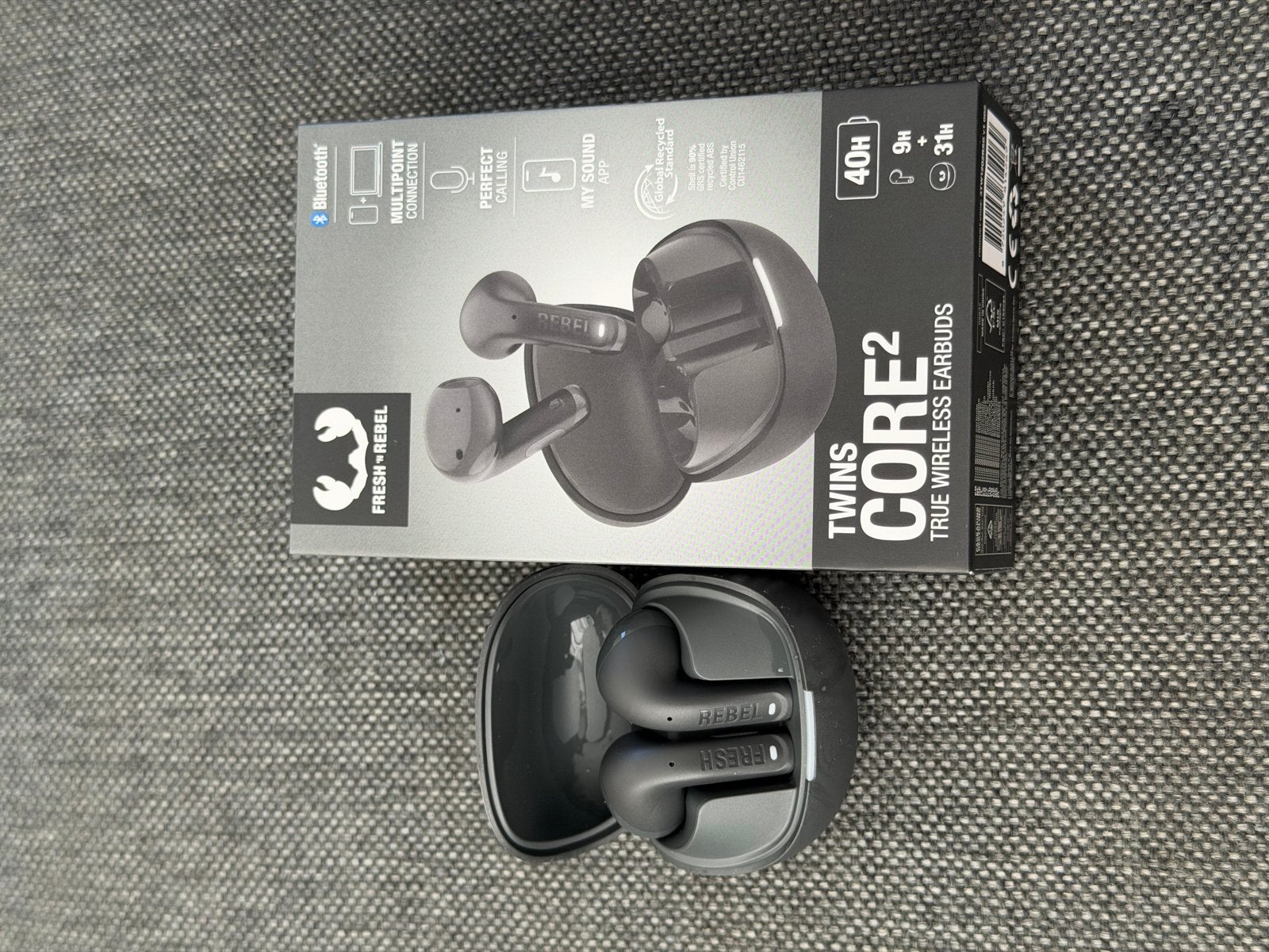 Fresh 'n Rebel Twins Core 2 True Wireless Earbuds, Audio, Tv en Foto, Koptelefoons, Ophalen, Bluetooth, Zo goed als nieuw, Zwart