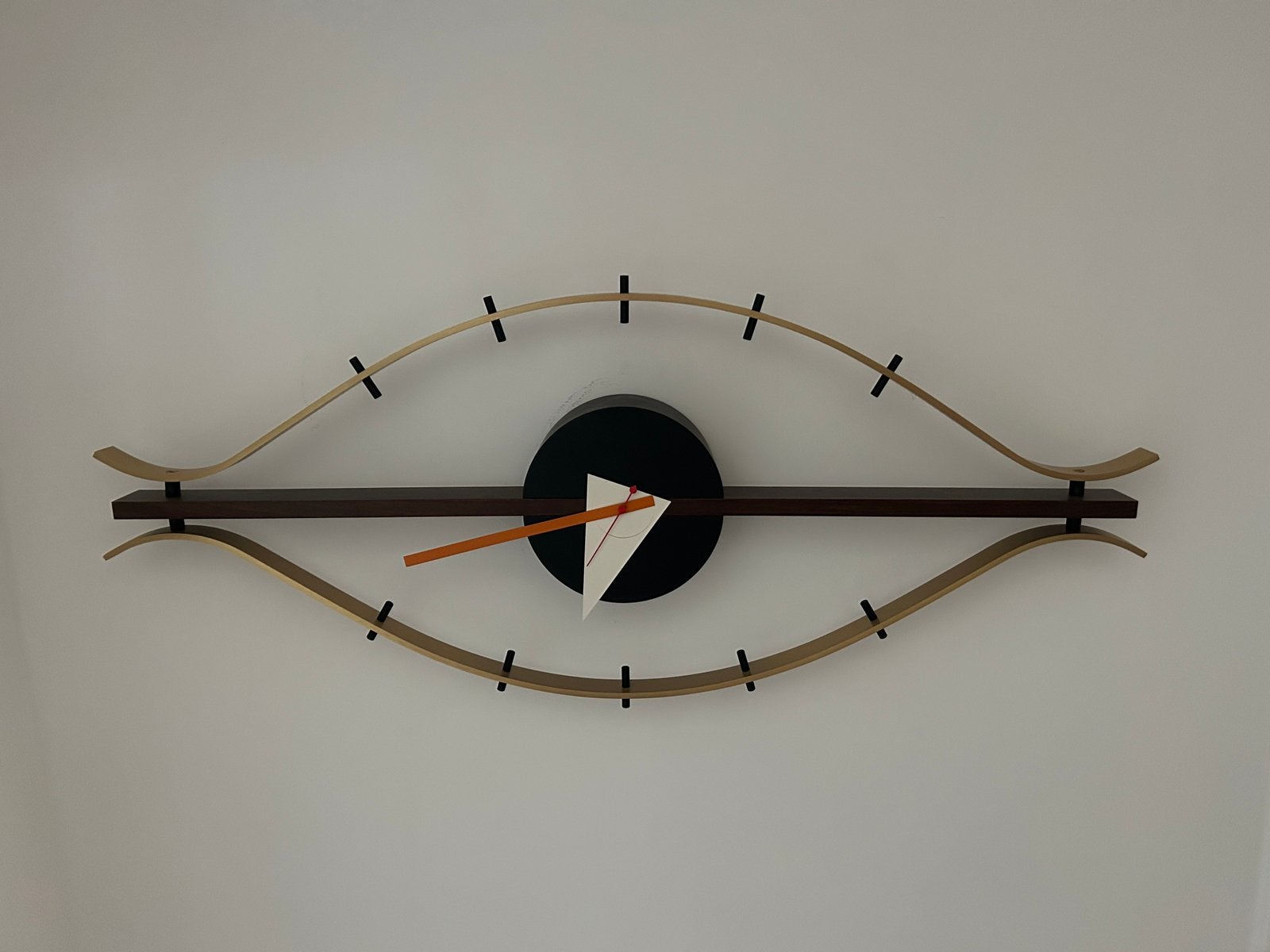 Vitra Eye wandklok George Nelson, Huis en Inrichting, Ophalen of Verzenden, Zo goed als nieuw, Wandklok