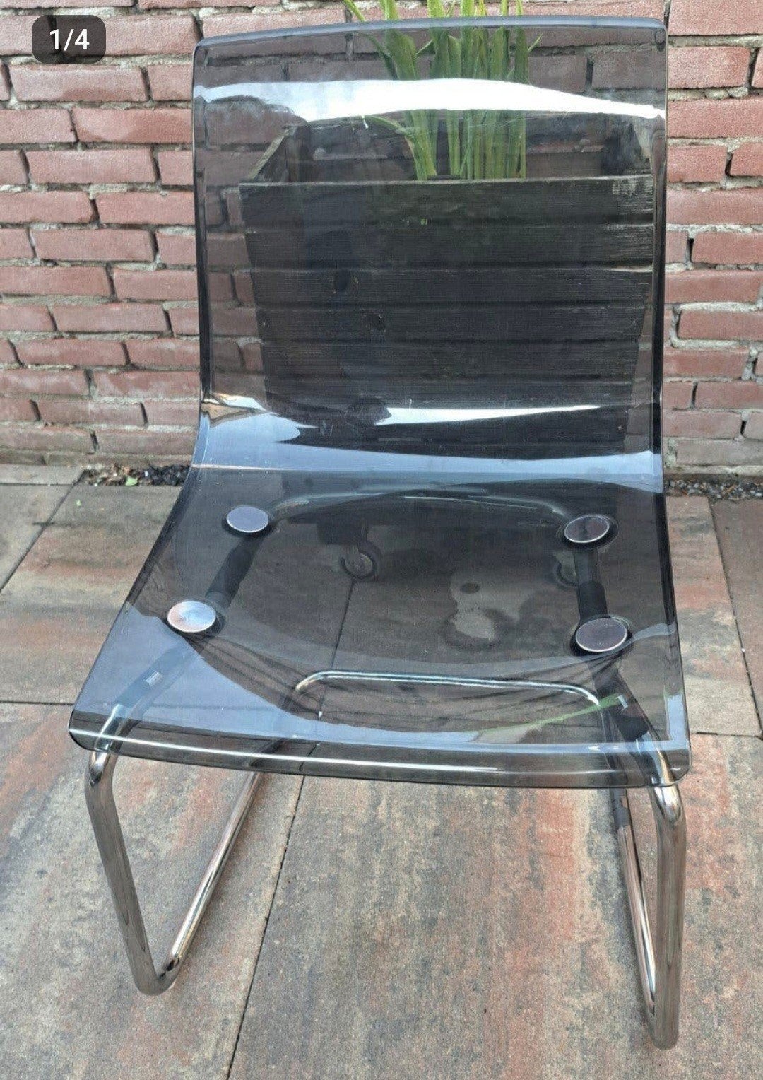 ikea stoelen 4 stuks, Ophalen, Gebruikt, Grijs, Vier