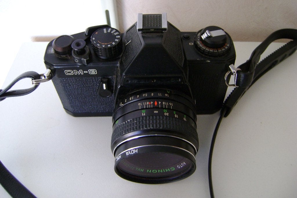 chinon camera cm-3, Ophalen of Verzenden, Gebruikt, Spiegelreflex, Overige Merken