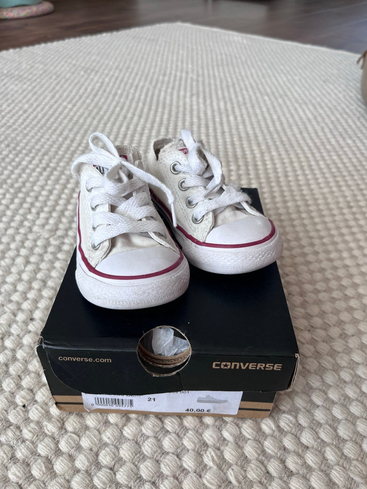 Witte Converse All Stars maat 21, Ophalen of Verzenden, Gebruikt, Jongen of Meisje, Schoenen