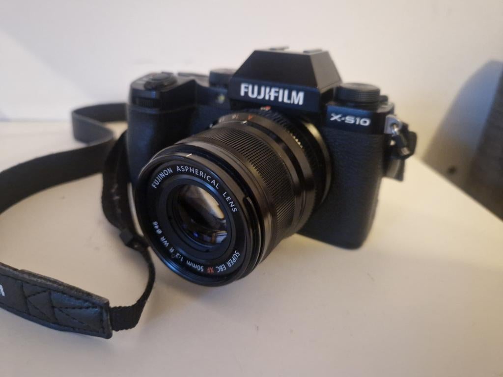 Fujifilm XS-10 met Fujinon 50mm 1:2 lens + extra batterij, Ophalen, Zo goed als nieuw, Fuji, Geen optische zoom
