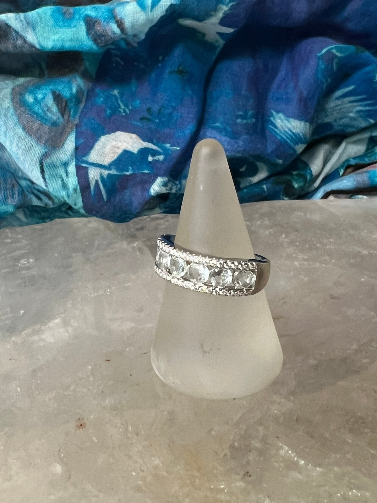 Aquamarijn topaas beschermt geluk inzicht wisdom uniek magie, Sieraden, Tassen en Uiterlijk, Ringen, Blauw, Nieuw, Ophalen of Verzenden