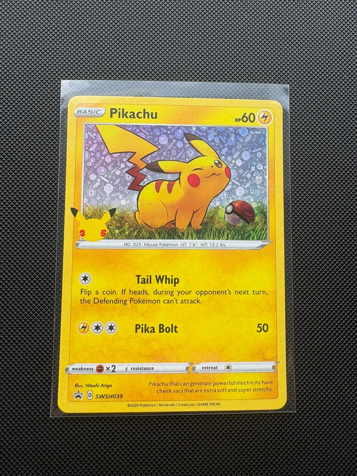 Pikachu SWSH039 Black Star Promo, Ophalen of Verzenden, Nieuw, Losse kaart