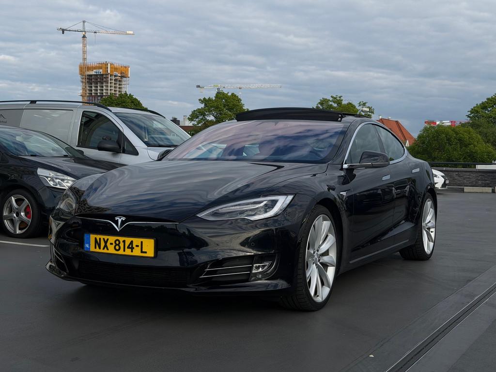 Tesla Model S 100D 1e Eig Dealer Onderhouden Free Supercharg, Auto's, Tesla, Gebruikt, Zwart, 110 €/maand, Model S