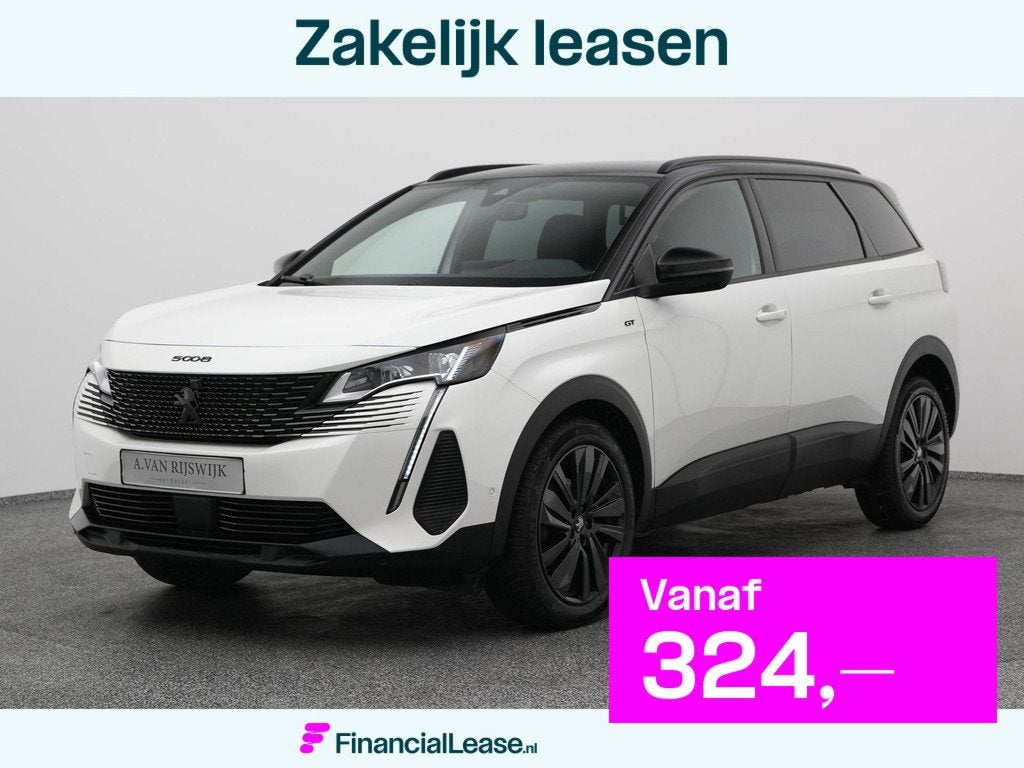 Peugeot 5008 1.2 PureTech 130 PK Automaat GT-Line 7-Pers. |, 15 km/l, Gebruikt, Zwart, 1199 cc