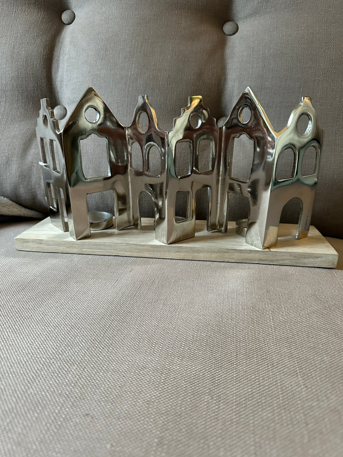 Riviera maison Huizen windlicht, Ophalen of Verzenden, Zo goed als nieuw