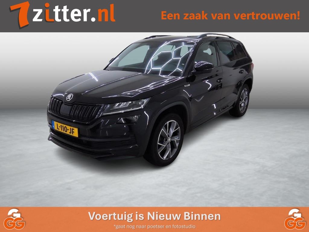 Skoda Kodiaq 1.5 TSI Sportline Business, 7-Persoons, Memory, Auto's, Voorwielaandrijving, 4 cilinders, 150 pk, Zwart