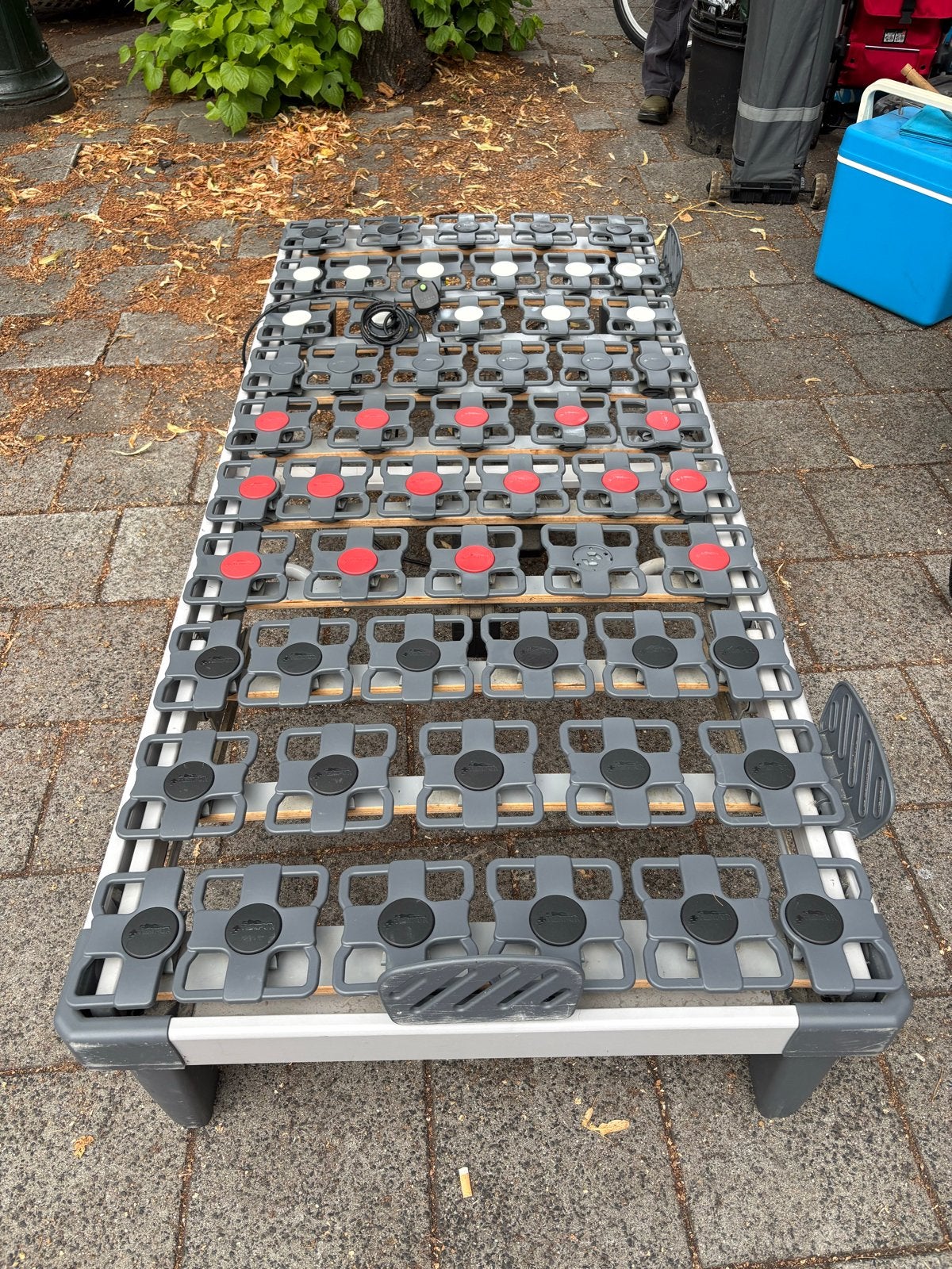 Tempur elektrisch verstelbaar eenpersoonsbed, Ophalen, 90 cm, Eenpersoons, Wit