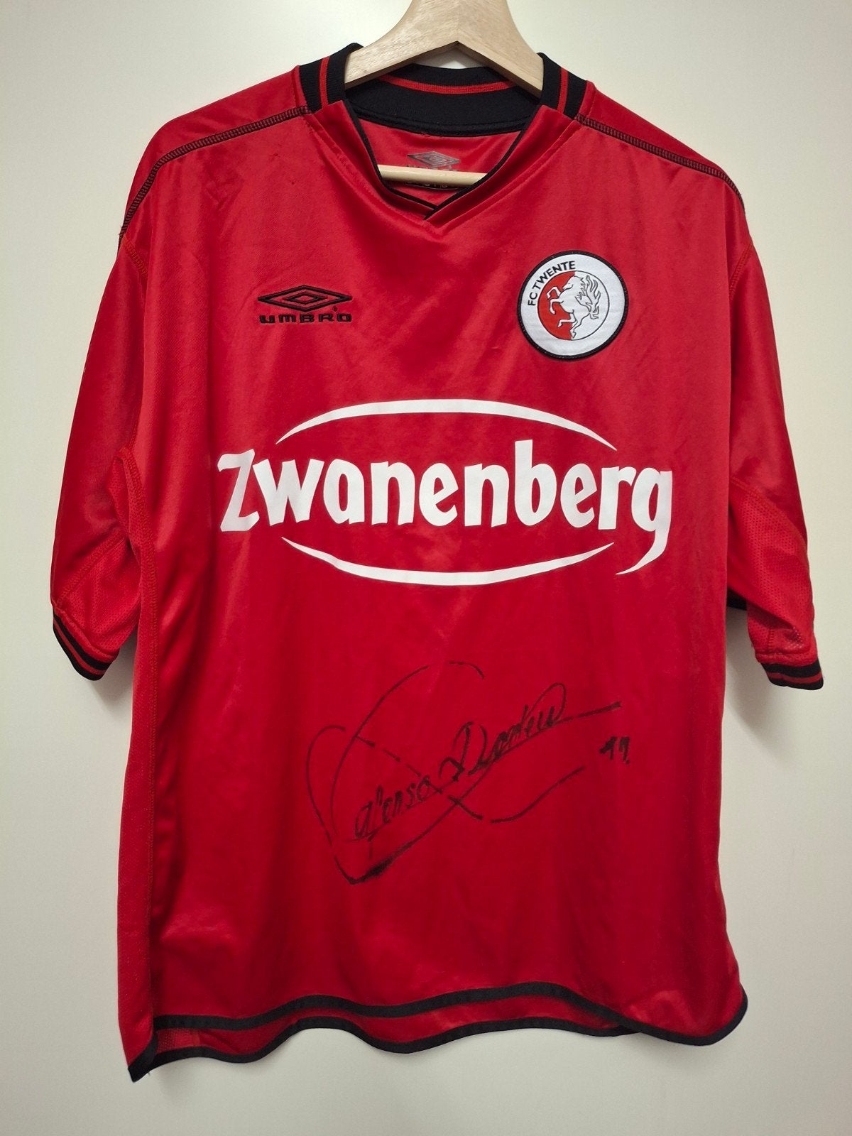 Fc Twente Match Worn Thuisshirt Guilhermo Afonso 2003-2004, Verzamelen, Sportartikelen en Voetbal, Ophalen of Verzenden, Shirt
