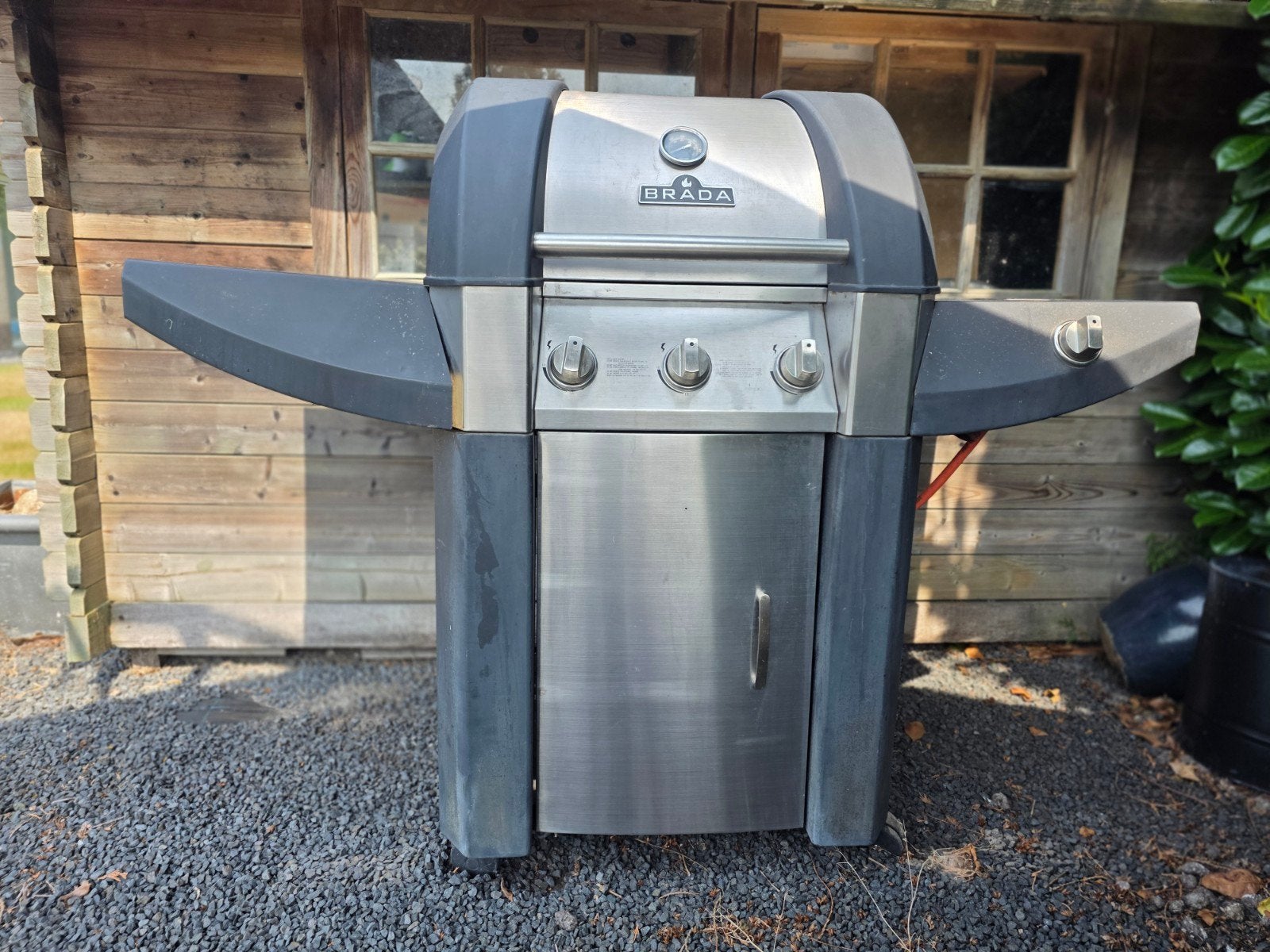 Brada gasbarbecue met zijbrander, Ophalen of Verzenden, Gebruikt, Brada
