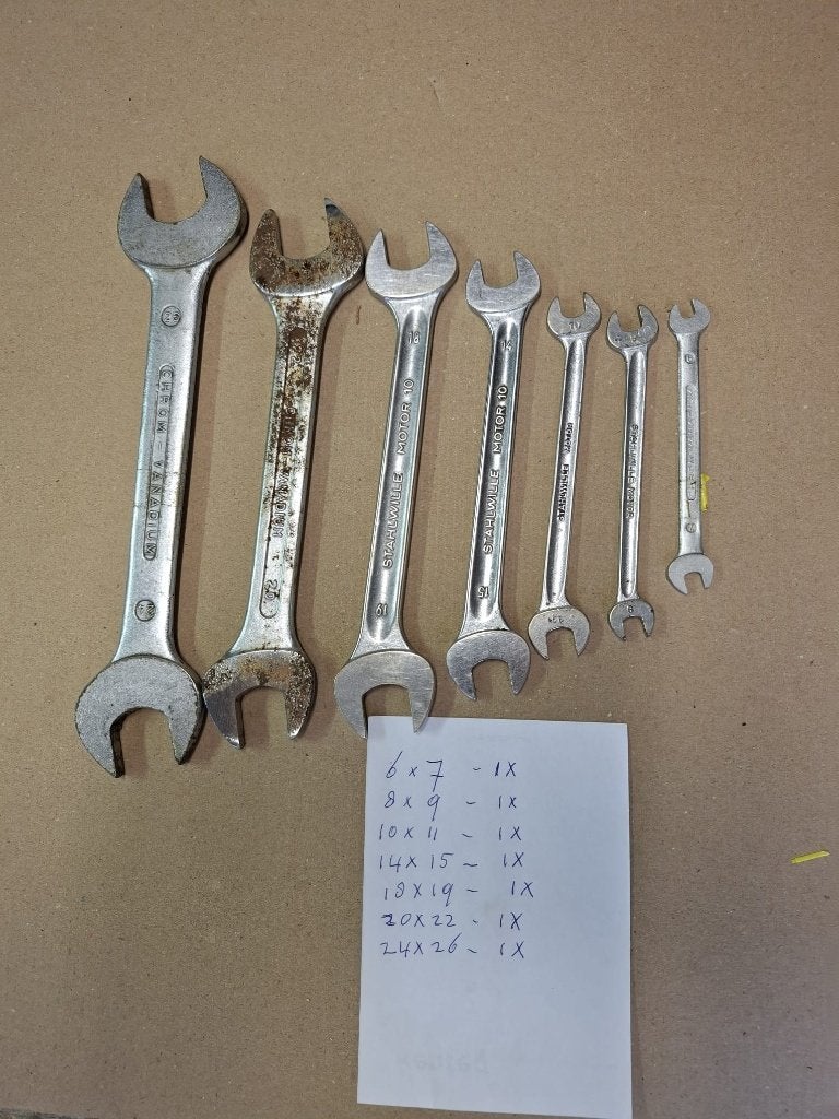 steek en ringsleutels, Ophalen of Verzenden, Gebruikt, Gereedschapsset, Overige merken