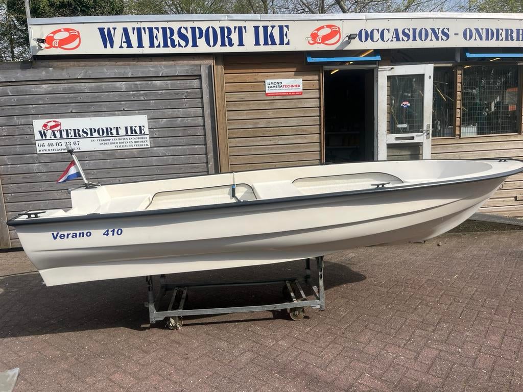 Keurig nette Verano 410 polyester toer/vis boot, Watersport en Boten, Tot 10 pk, Ophalen of Verzenden, Zo goed als nieuw, 3 tot 6 meter