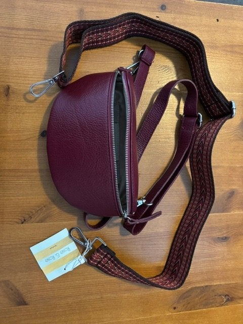 bumbag bordeaux, Sieraden, Tassen en Uiterlijk, Tassen | Damestassen, Ophalen of Verzenden, Nieuw, Rood, Schoudertasje