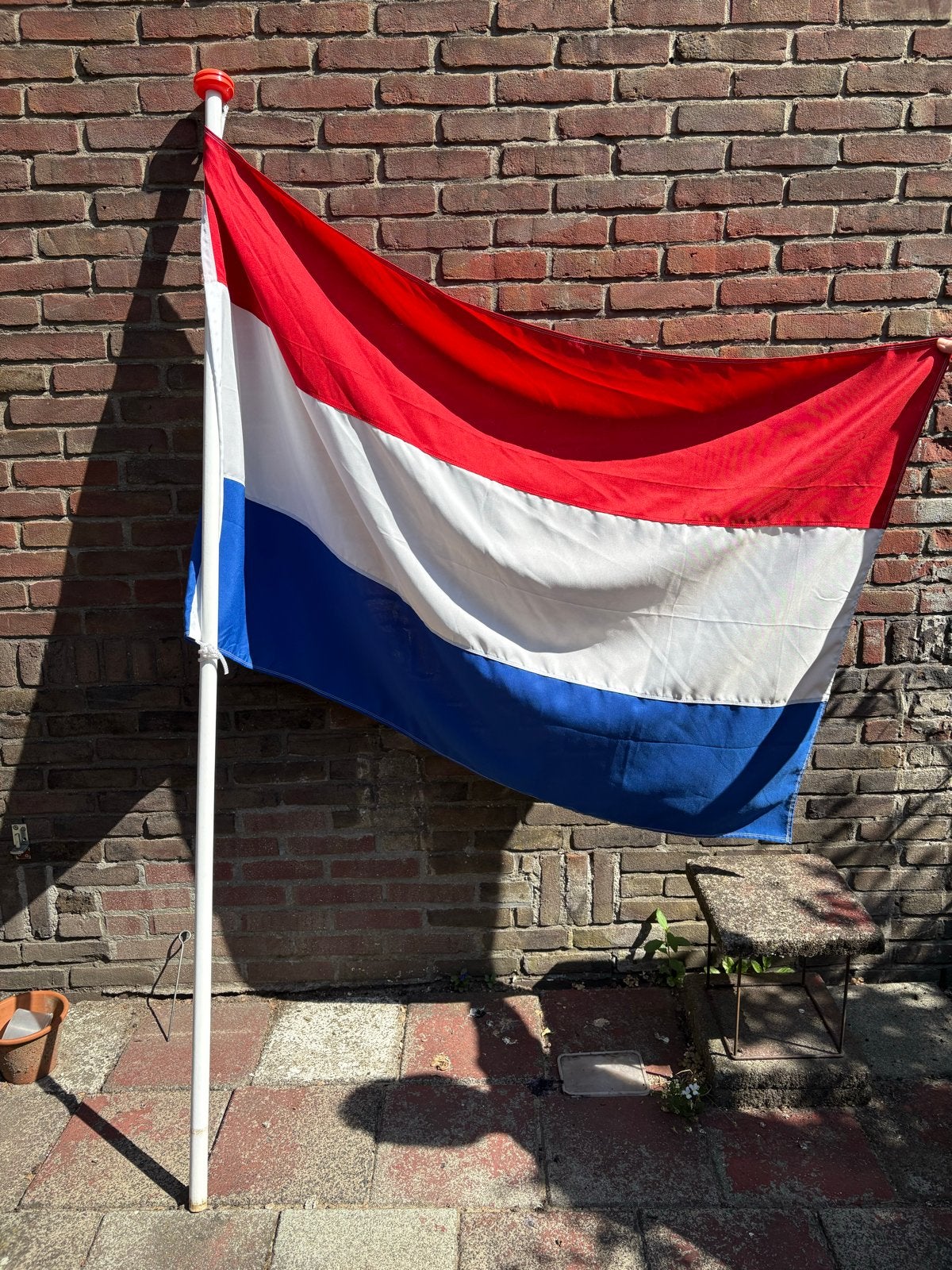 Vlag met vlaggenstok, Diversen, Ophalen, Zo goed als nieuw