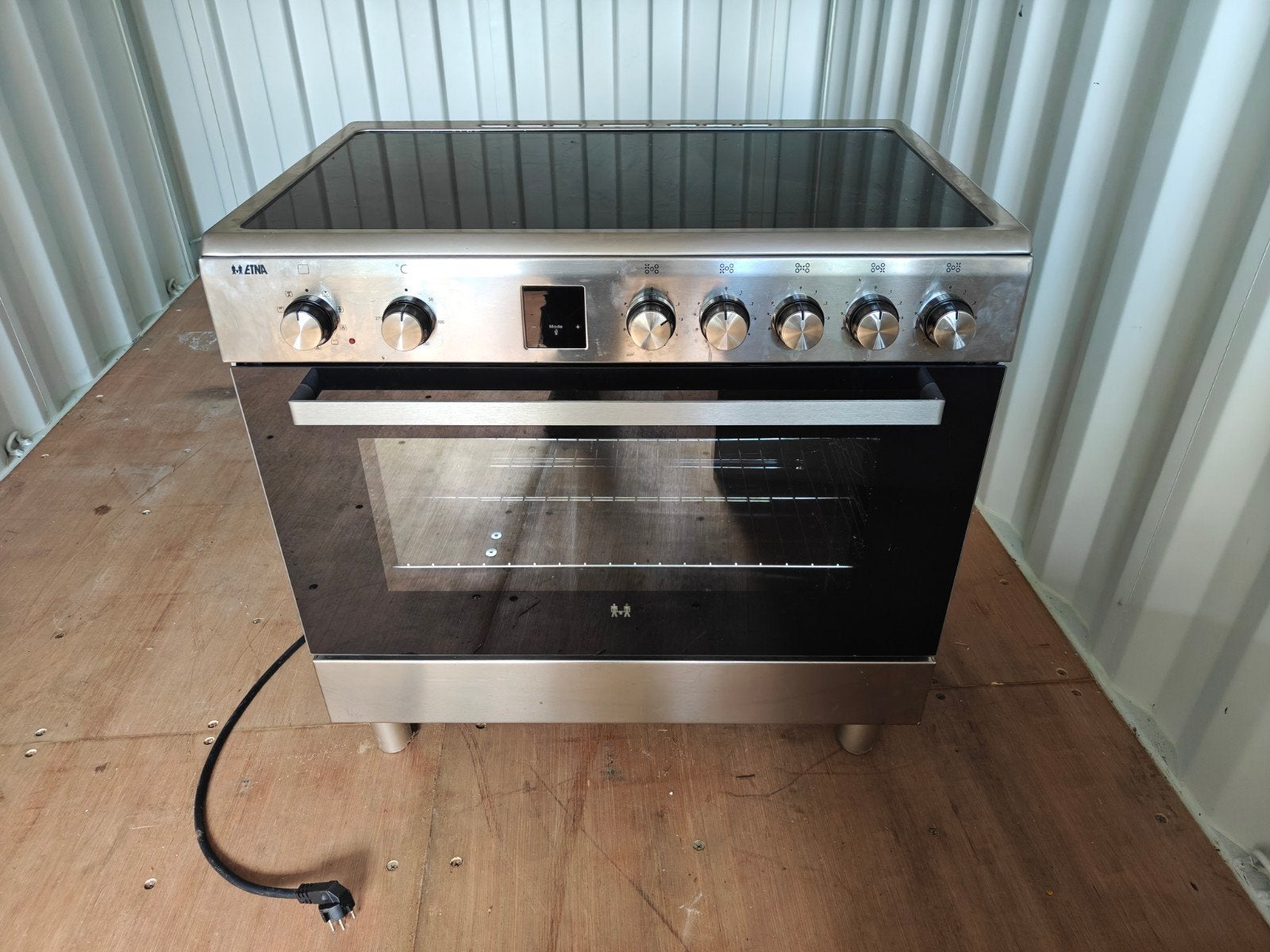 ETNA Fornuis met Oven en Inductiekookplaat, Ophalen, Hete lucht, 60 cm of meer, 55 tot 60 cm