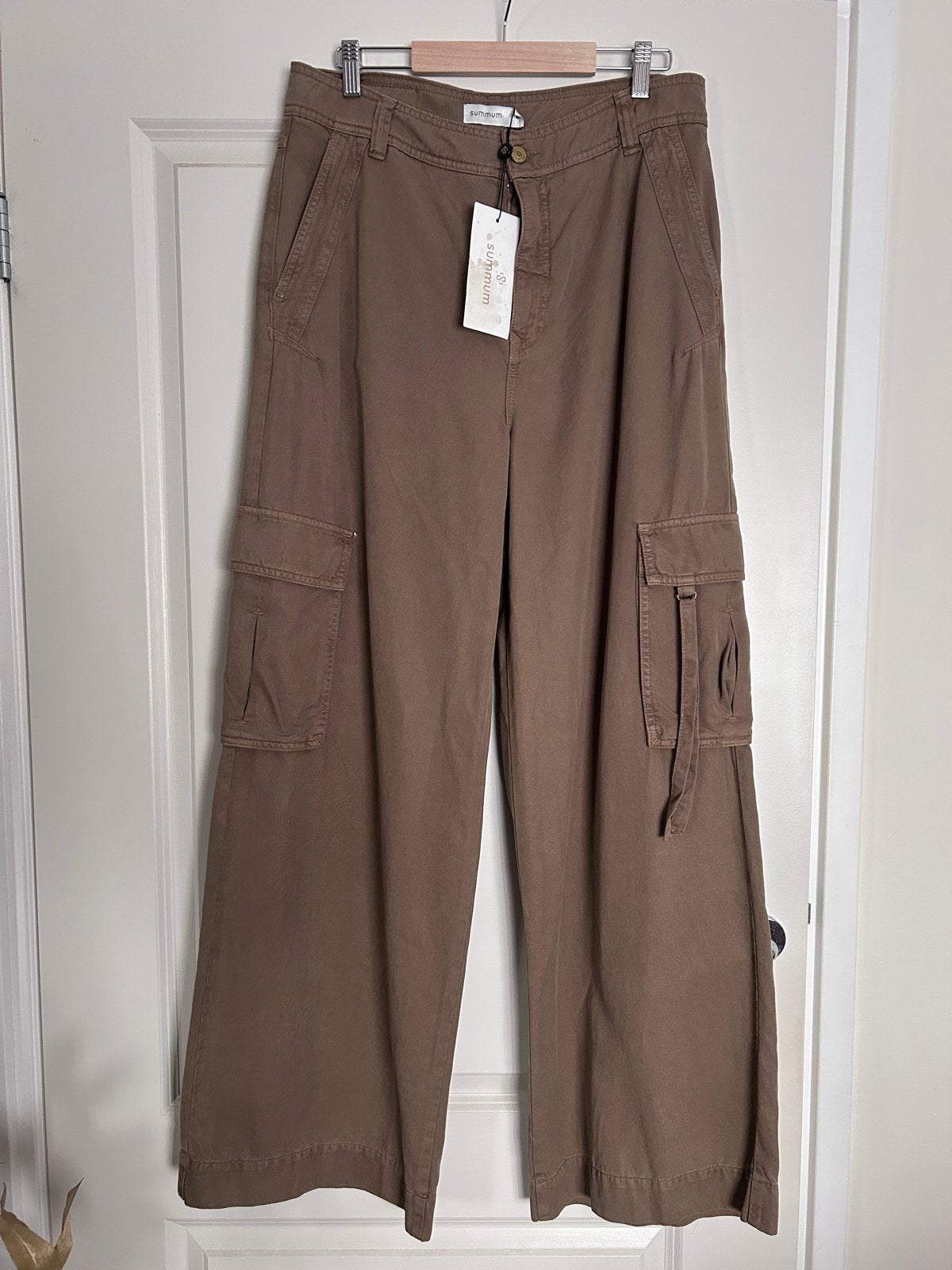 Nieuwe Summum cargo broek taupe/olijfbruin, maat 40 (label 4, Maat 38/40 (M), Bruin, Nieuw, Ophalen of Verzenden