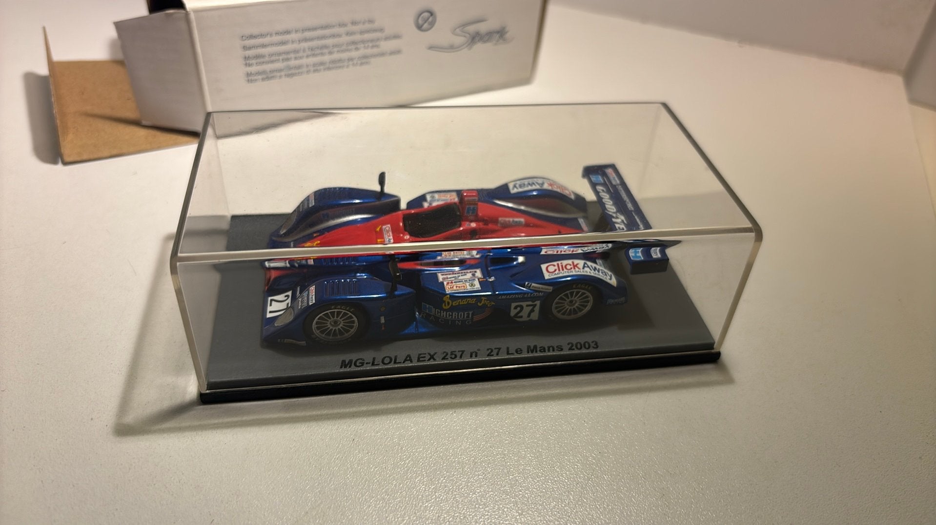 Mg-lola ax 257 #27 le mans 2003 spark 1.43, Overige merken, Auto, Ophalen of Verzenden, A