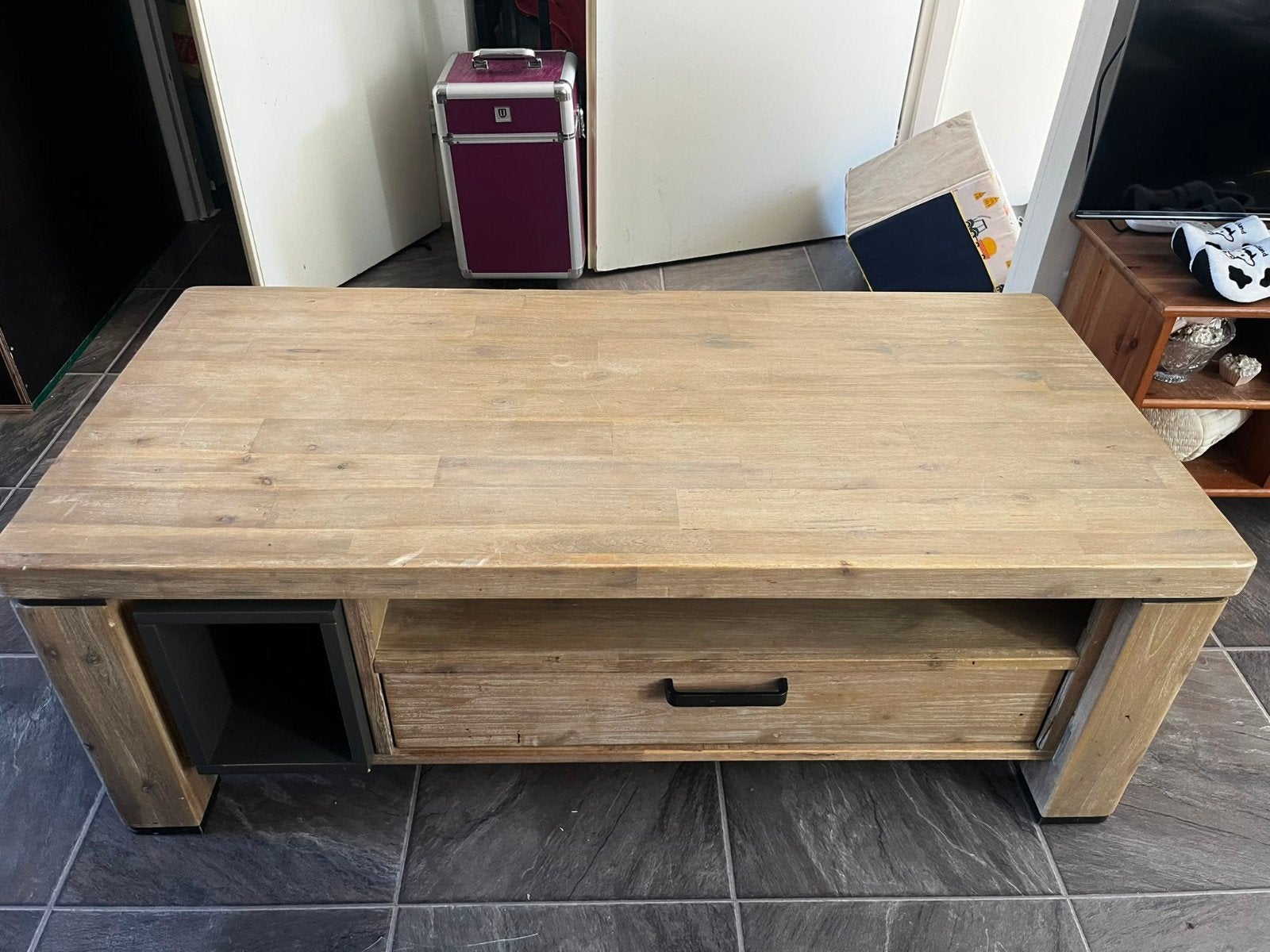 salontafel, Ophalen
