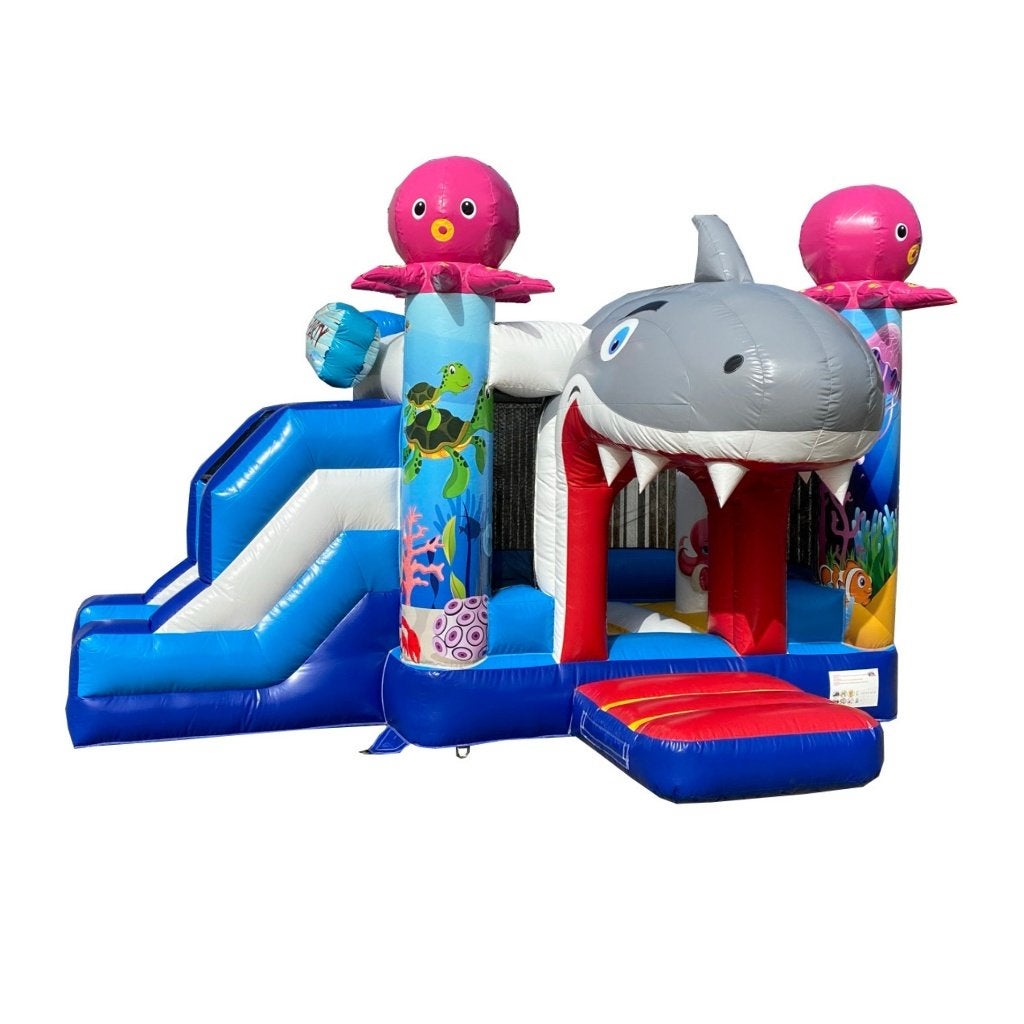 Springkussen Multiplay Zeewereld huren in Rhoon – €64,99, Ophalen, Zo goed als nieuw, Verjaardag