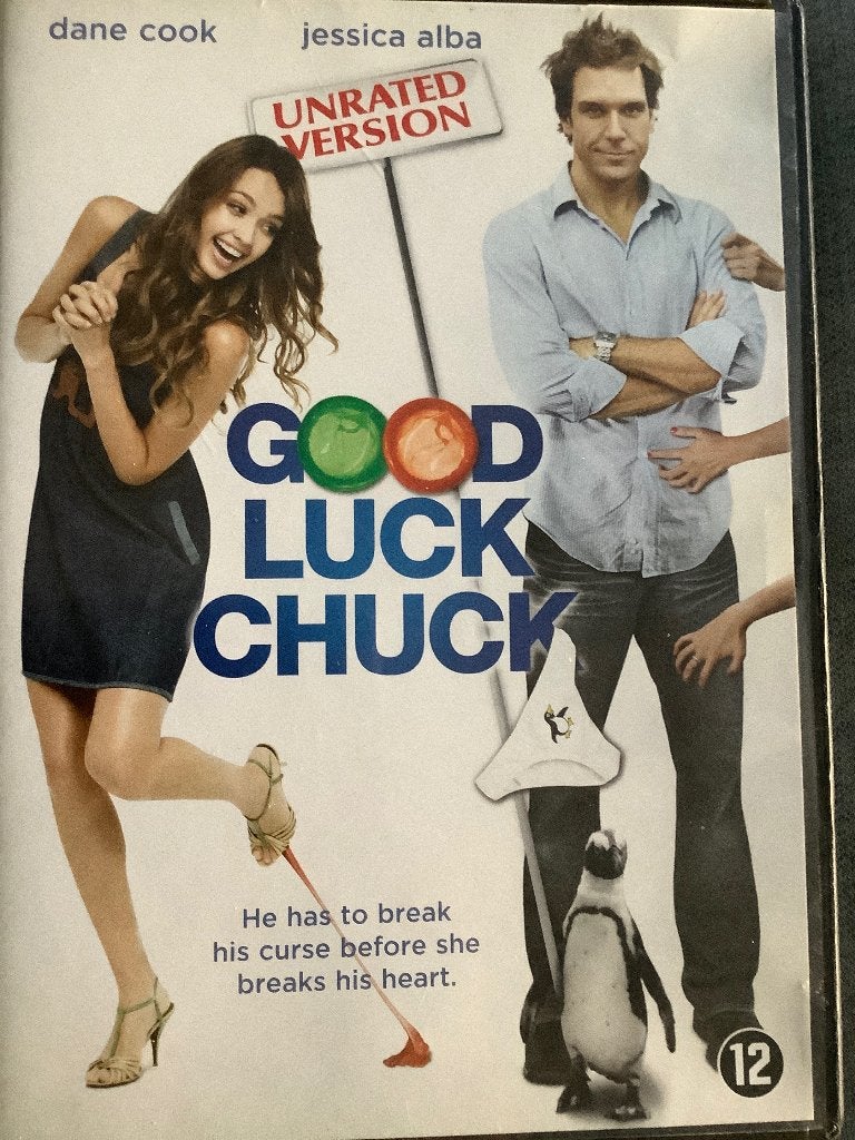 Good Luck Chuck dvd.     SUMMERSALE 5 halen 4 betalen, Vanaf 12 jaar, Ophalen of Verzenden, Zo goed als nieuw, Actiekomedie