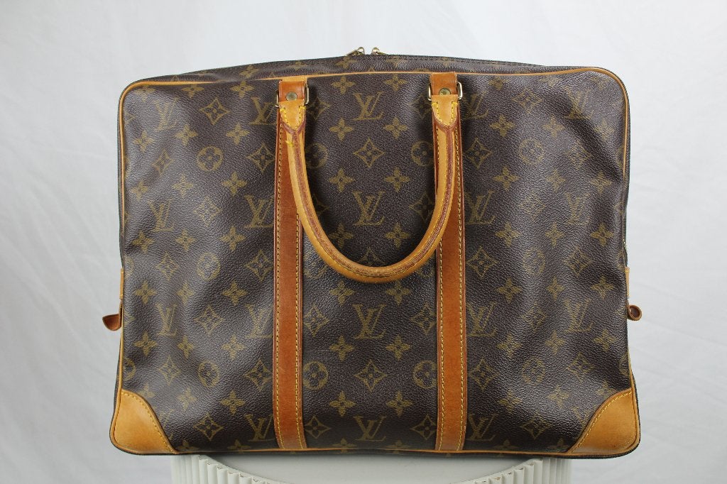 Louis Vuitton Porte Documents - 1209, Gebruikt, Bruin, Aktetas of Boekentas, Ophalen of Verzenden