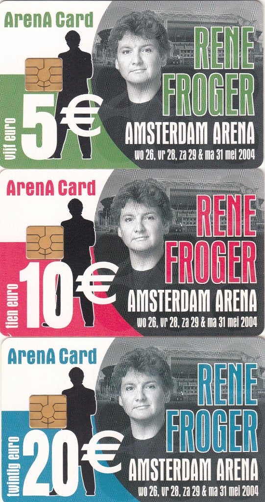 ArenA kaarten A056.01/03 serie René Froger 2004 gebruikt, Ophalen of Verzenden, Nederland