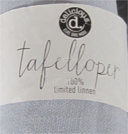 Nieuwe 100% linnen tafelloper (landelijke, sobere woonstijl), Huis en Inrichting, Nieuw, Ophalen of Verzenden, Landelijk, Grijs