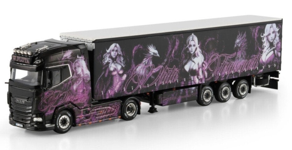 WSI DAF XG+ 4x2 + SCHUIF ZEIL TRAILER - PLUTA, Wsi, ., Nieuw, Ophalen of Verzenden