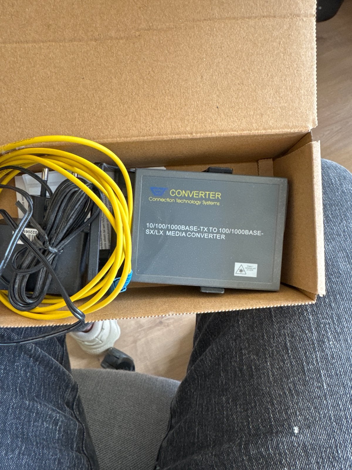 Glasvezel Media Converter 10/100/1000BASE-TX naar SX/LX, Audio, Tv en Foto, Converters, Zo goed als nieuw, Ophalen of Verzenden