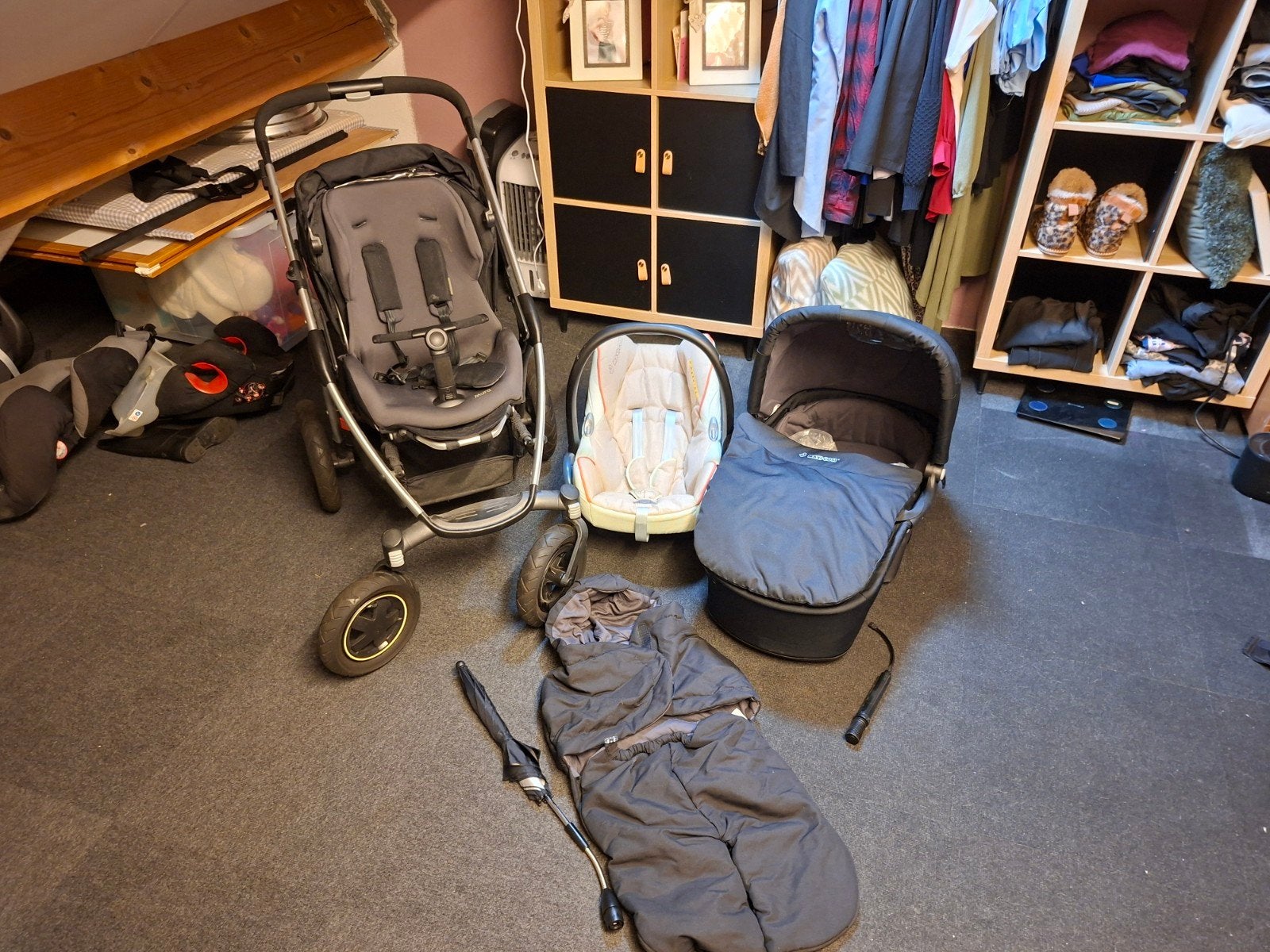 Complete Maxi-Cosi Mura 4 kinderwagen set - Oude Wetering, Ophalen, Gebruikt, Combiwagen, Luchtbanden