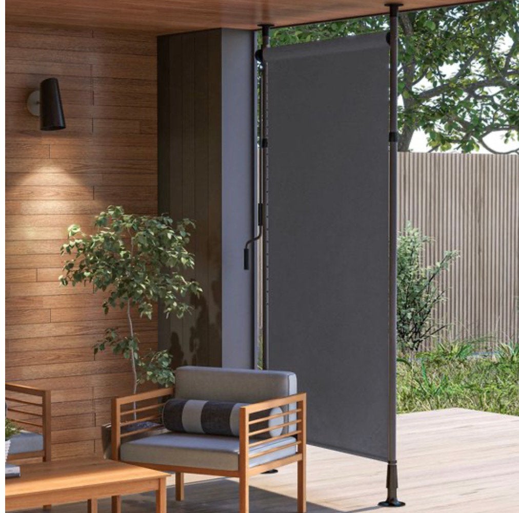Verticaal Klemzonnescherm 150 x max 310cm (Gratis), Kunststof, Ophalen, Minder dan 250 cm, Minder dan 200 cm